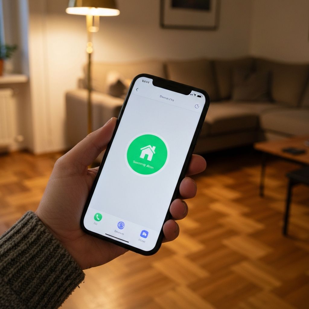 Einbruchmeldeanlage per Smartphone-App bedienen